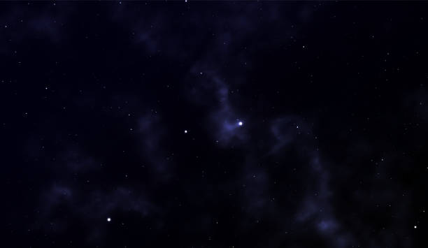 istock Space background Fantastic outer view with realistic bright stars and cluster of gas clouds. Universe with nebulae, galaxies and star clusters. Infinite cosmic open spaces. Vector illustration 1222030932