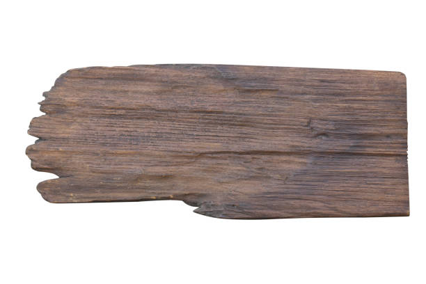 istock Old wooden boards isolated on white background.with clipping path 1222032456