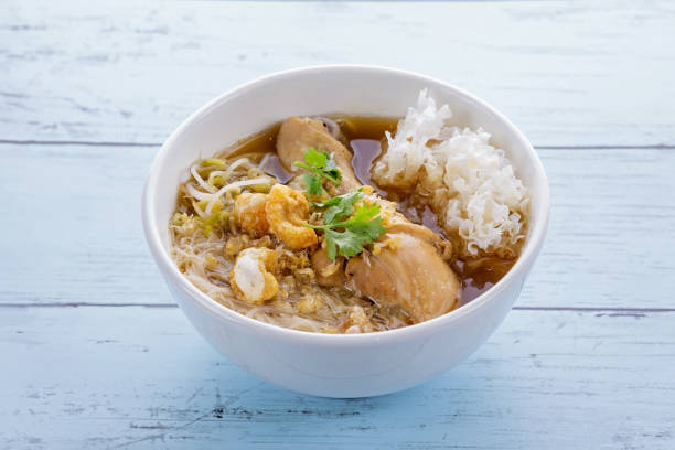 istock Chicken noodle food in Thailand 1222032972