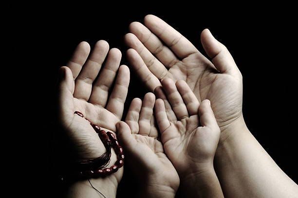 Beten Hände, Eltern und Kind – Foto