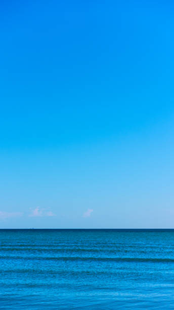 istock Sea and blue serene sky 1222033744