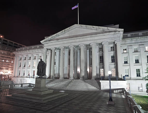 istock United States Treasury Building - Washingting DC 122203939