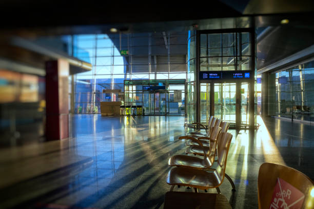 istock Empty waiting room at the airport 1222040145