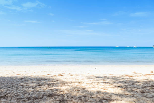 istock Empty and peaceful clean beach, environmental, summer outdoor day light, paradise island 1222045221