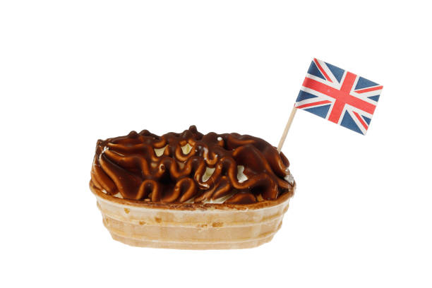 istock Icea cream boat with British flag 1222045917