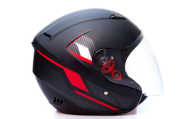 istock Black helmet Isolated on white background 1222047723