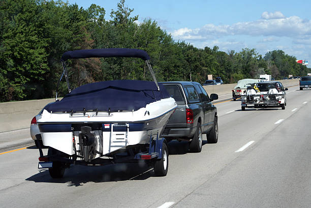 istock Boats and Ski Watercraft Head North on Vacation. 122204842
