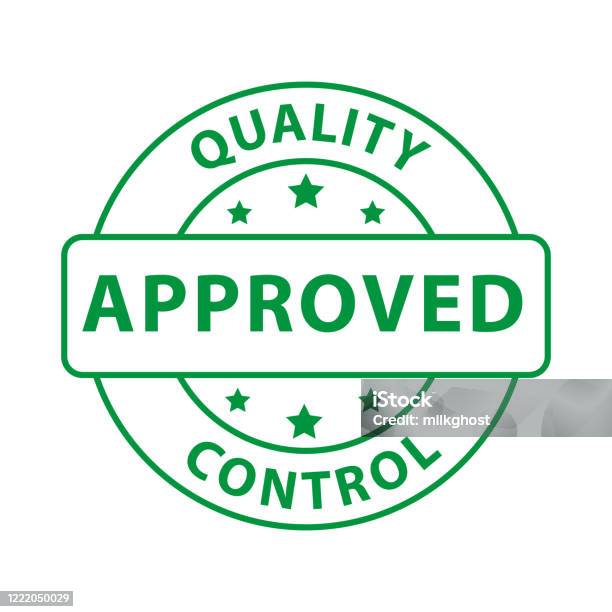 Quality Control Approved Stamp Stock Illustration - Download Image Now