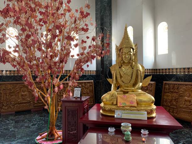 istock Internal decorations in Taman Alam Lumbini, the Buddhist Temple in Sumatra 1222050047