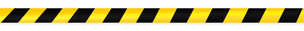 istock Black and yellow warning tapes on white background . Quarantine. Stop coronavirus, covid-19, border closed, do not cross. Banner.Copy space for text. 1222057876