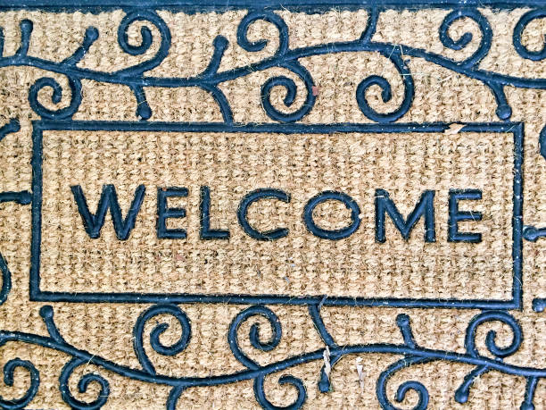 istock Welcome mat of straw 1222061483