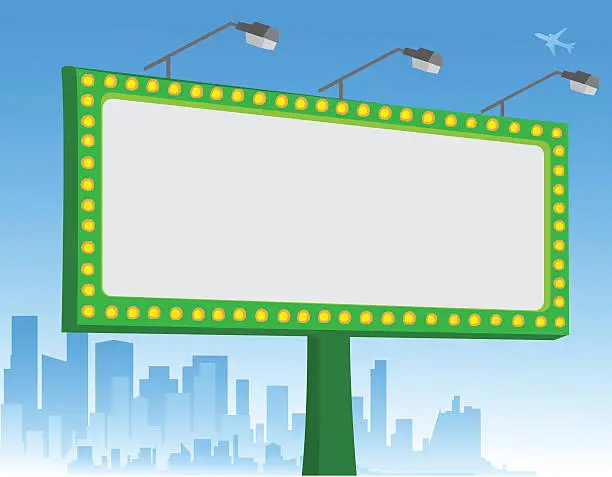 Vector illustration of Blank billboard