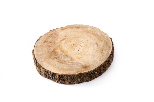 istock Piece of cut wood plate 1222066581