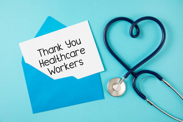 dziękuję pracownikom służby zdrowia - greeting card envelope letter pink zdjęcia i obrazy z banku zdjęć