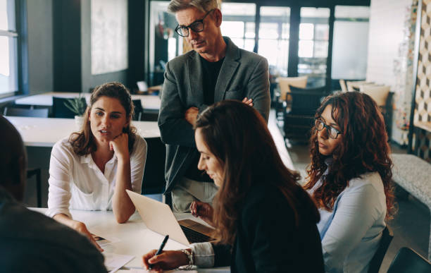 istock Group of creative people having a meeting 1222069632