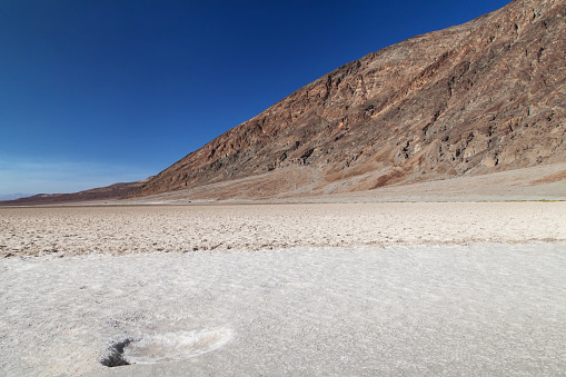 Badwater Basin Salt Flat, Death Valley National Park, California, United States.