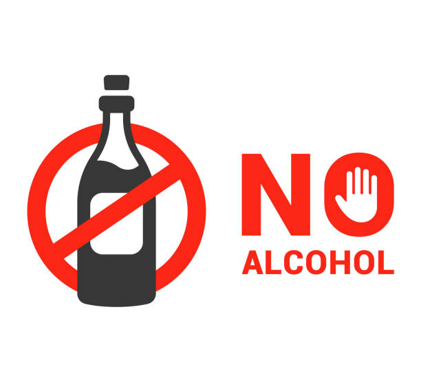 Ilustración de Sin Símbolo De Alcohol Prohibición Del Alcohol Ninguna Ley Del  Alcohol y más Vectores Libres de Derechos de Bebida alcohólica - iStock