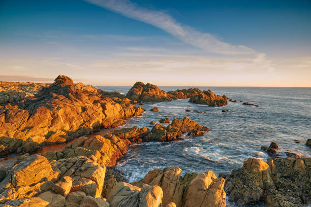 istock Sunset between the rocks of the Galician coast. 1222079193