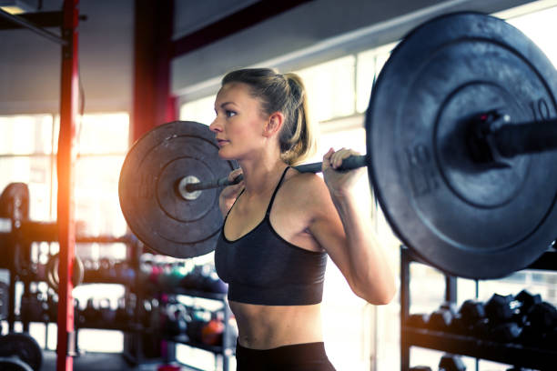 istock Athlete training in a gym gym 1222085886