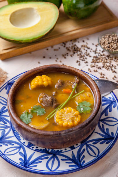 istock Sancocho is a meat and vegetable stew 1222089451