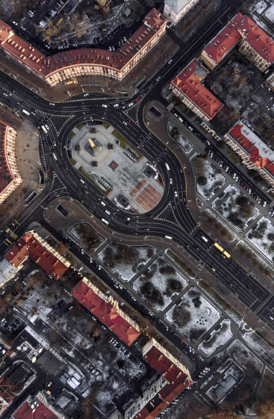 istock Aerial view Victory Square in Minsk 1222089469