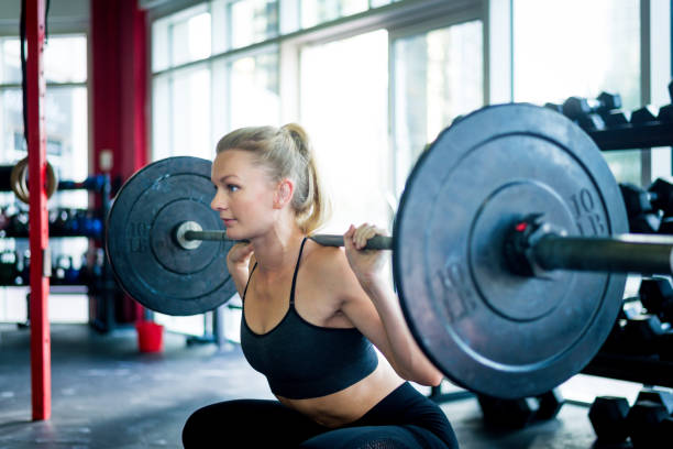 istock Athlete training in a gym gym 1222090459