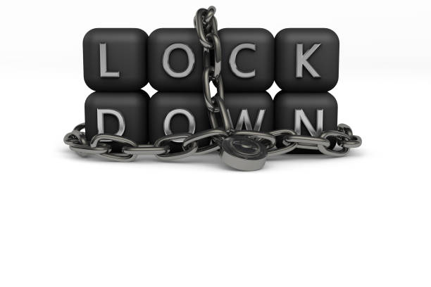 istock 3D rendering of stay at home and quarantine concept. 1222090767