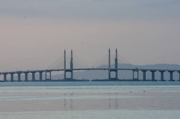 istock Penang Bridge in morning. 1222091704