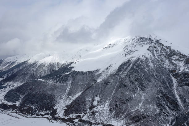 istock Beautiful mountain winter landscape 1222093319