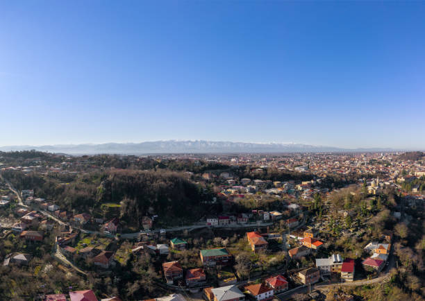 istock Kutaisi aerial view. Kutaisi old town 1222093373