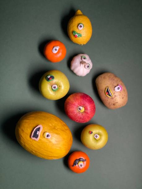 Funny fruit and vegetables