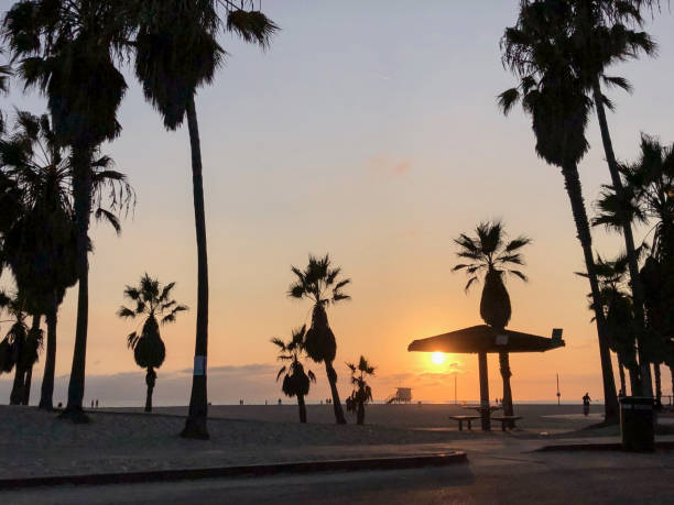 istock Sunset view of Los Angeles beach 1222098566
