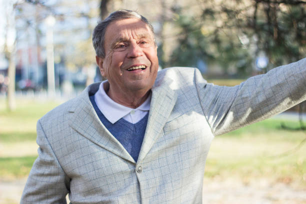 istock Portrait of senior man smiling 1222099457
