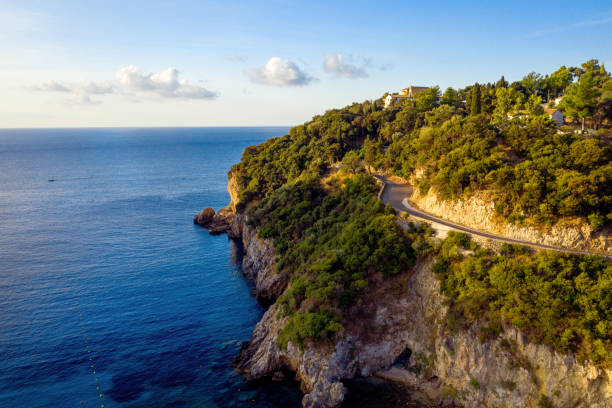 istock Beautiful Greece island aerial landscape 1222099540