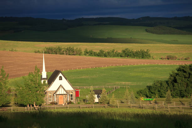 istock Old Country Church 1222102598