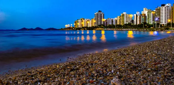 Florianópolis, Santa Catarina, Brazil
March 01, 2016:

One of the main avenues in Florianópolis, Beiramar Norte, connects Ponte Hercílio Luz, until the exits to the south and north of the island. All wooded with many residential buildings, as well as squares and sports venues