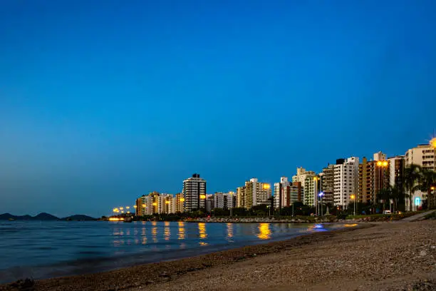 Florianópolis, Santa Catarina, Brazil
March 01, 2016:

One of the main avenues in Florianópolis, Beiramar Norte, connects Ponte Hercílio Luz, until the exits to the south and north of the island. All wooded with many residential buildings, as well as squares and sports venues