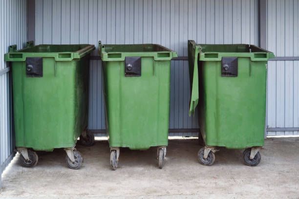 istock Green plastic trash recycling container.Green containers for collecting garbage on the dustbin. 1222106102