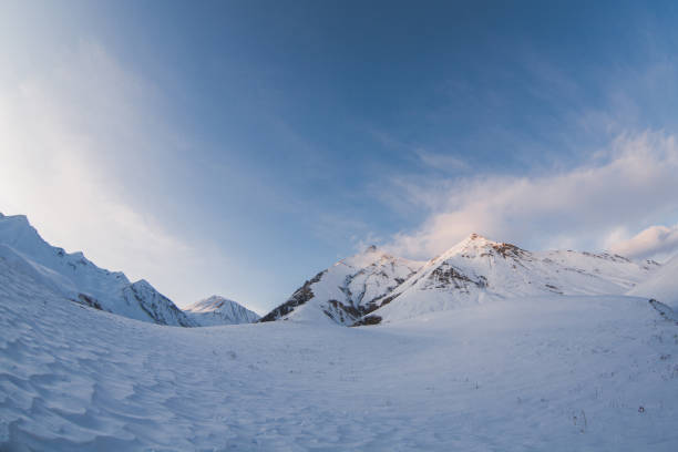 istock Beautiful natural background with Caucasus mountains 1222111295