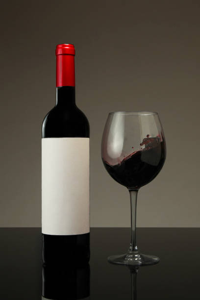 istock Wine bottle and glass 1222121560