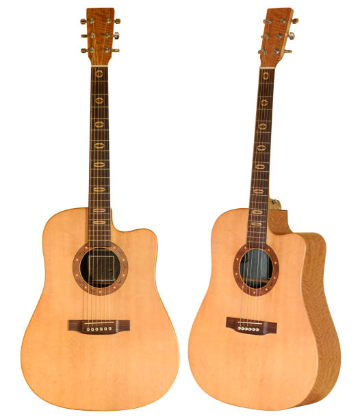 istock yellow acoustic guitar on white background 1222123102