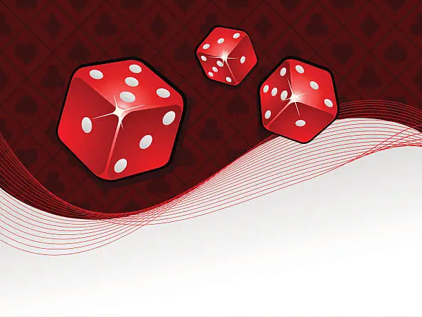 Vector illustration of Vector gambling background