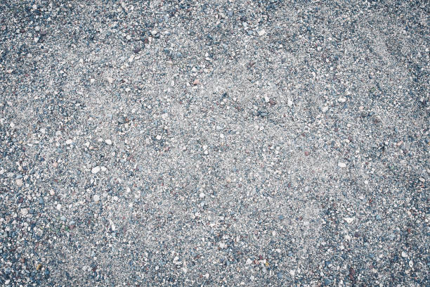 Ground asphalt texture. Surface grunge rough of ground asphalt, Tarmac grey grainy road, Texture Background, Top view. gravel stock pictures, royalty-free photos & images