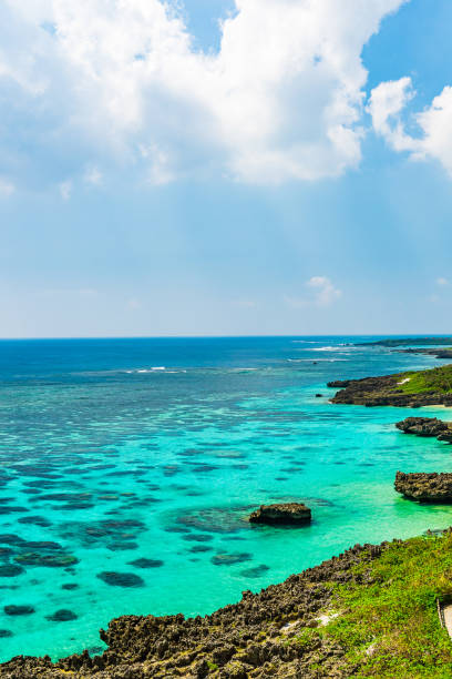 istock Beautiful beach in Okinawa 1222132231
