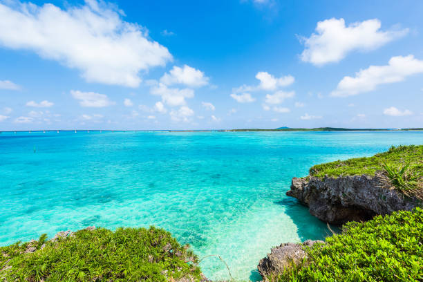 istock Beautiful beach in Okinawa. 1222132244