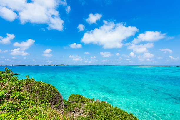 istock Beautiful beach in Okinawa. 1222132253