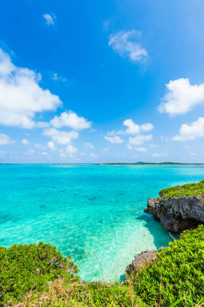 istock Beautiful beach in Okinawa. 1222132256