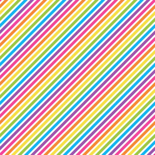 Vector illustration of Rainbow Colors Seamless Pattern