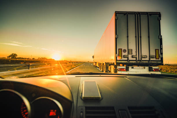 istock driving car on highway road 1222147949