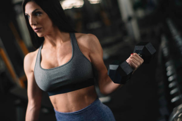 istock Fitness woman on training. 1222152371